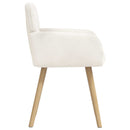 vidaXL Étkező Székek 2 db Bouclé Krémszínű 59 x 57 x 85 cm