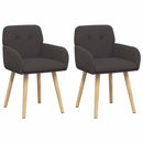 vidaXL Étkező Székek 2 pcs Bouclé Sötétszürke 59 x 57 x 85 cm