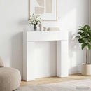 vidaXL Kandallókeret Fehér 102 x 18 x 100,5 cm Szerelt Fa