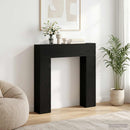 vidaXL Kandallókeret Fekete Tölgy 102 x 18 x 100,5 cm Szerelt Fa