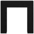 vidaXL Kandallókeret Fekete Tölgy 102 x 18 x 100,5 cm Szerelt Fa