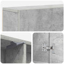 vidaXL Kandallókeret Betonszürke 102 x 18 x 100,5 cm Szerelt Fa