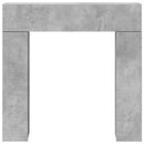 vidaXL Kandallókeret Betonszürke 102 x 18 x 100,5 cm Szerelt Fa
