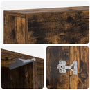 vidaXL Kandallókeret Füstös Tölgy 102 x 18 x 100,5 cm Szerelt Fa