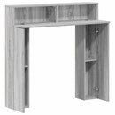 vidaXL Kandallókeret Szürke Sonoma 102 x 18 x 100,5 cm Szerelt Fa