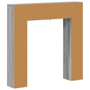 vidaXL Kandallókeret Szürke Sonoma 102 x 18 x 100,5 cm Szerelt Fa