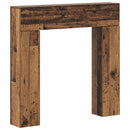 vidaXL Kandallókeret Antik Fa 102 x 18 x 100,5 cm Szerelt Fa