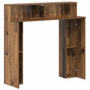 vidaXL Kandallókeret Antik Fa 102 x 18 x 100,5 cm Szerelt Fa