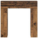 vidaXL Kandallókeret Antik Fa 102 x 18 x 100,5 cm Szerelt Fa