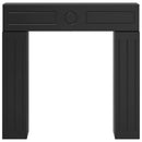 vidaXL Kandallókeret Fekete 102 x 18 x 100,5 cm Szerelt Fa