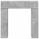 vidaXL Kandallókeret Betonszürke 102 x 18 x 100,5 cm Szerelt Fa