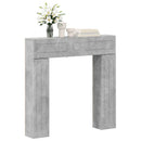 vidaXL Kandallókeret Betonszürke 102 x 18 x 100,5 cm Szerelt Fa