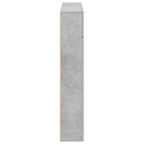 vidaXL Kandallókeret Betonszürke 102 x 18 x 100,5 cm Szerelt Fa