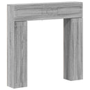 vidaXL Kandallókeret Szürke Sonoma 102 x 18 x 100,5 cm Szerelt Fa