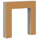 vidaXL Kandallókeret Szürke Sonoma 102 x 18 x 100,5 cm Szerelt Fa