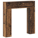 vidaXL Kandallókeret Antik Fa 102 x 18 x 100,5 cm Szerelt Fa