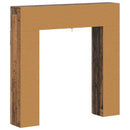 vidaXL Kandallókeret Antik Fa 102 x 18 x 100,5 cm Szerelt Fa