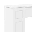 vidaXL Kandallókeret Fehér 100 x 20 x 100 cm Szerelt Fa