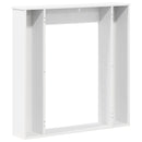 vidaXL Kandallókeret Fehér 100 x 20 x 100 cm Szerelt Fa