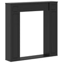 vidaXL Kandallókeret Fekete 100 x 20 x 100 cm Szerelt Fa