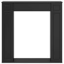 vidaXL Kandallókeret Fekete 100 x 20 x 100 cm Szerelt Fa