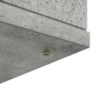 vidaXL Kandallókeret Betonszürke 100 x 20 x 100 cm Szerelt Fa