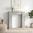 vidaXL Kandallókeret Betonszürke 100 x 20 x 100 cm Szerelt Fa