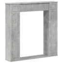 vidaXL Kandallókeret Betonszürke 100 x 20 x 100 cm Szerelt Fa