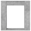 vidaXL Kandallókeret Betonszürke 100 x 20 x 100 cm Szerelt Fa