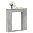 vidaXL Kandallókeret Betonszürke 100 x 20 x 100 cm Szerelt Fa