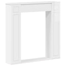 vidaXL Kandallókeret Fényes Fehér 100 x 20 x 100 cm Szerelt Fa