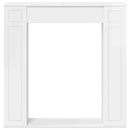 vidaXL Kandallókeret Fényes Fehér 100 x 20 x 100 cm Szerelt Fa