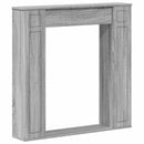 vidaXL Kandallókeret Szürke Sonoma 100 x 20 x 100 cm Szerelt Fa