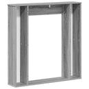 vidaXL Kandallókeret Szürke Sonoma 100 x 20 x 100 cm Szerelt Fa