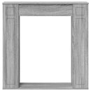 vidaXL Kandallókeret Szürke Sonoma 100 x 20 x 100 cm Szerelt Fa