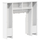 vidaXL Kandallókeret Fehér 93 x 20 x 89 cm Szerelt Fa