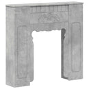 vidaXL Kandallókeret Betonszürke 93 x 20 x 89 cm Szerelt Fa