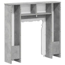 vidaXL Kandallókeret Betonszürke 93 x 20 x 89 cm Szerelt Fa