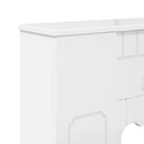 vidaXL Kandallókeret Magasfényű Fehér 93 x 20 x 89 cm Szerelt Fa