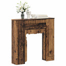 vidaXL Kandallókeret Antik Fa 93 x 20 x 89 cm Szerelt Fa