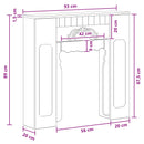 vidaXL Kandallókeret Antik Fa 93 x 20 x 89 cm Szerelt Fa