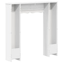vidaXL Kandallókeret Fehér 102 x 20 x 102 cm Szerelt Fa