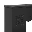 vidaXL Kandallókeret Fekete 102 x 20 x 102 cm Szerelt Fa