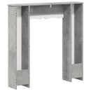 vidaXL Kandallókeret Betonszürke 102 x 20 x 102 cm Szerelt Fa