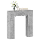 vidaXL Kandallókeret Betonszürke 102 x 20 x 102 cm Szerelt Fa