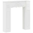 vidaXL Kandallókeret Fényes Fehér 102 x 20 x 102 cm Szerelt Fa