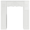 vidaXL Kandallókeret Fényes Fehér 102 x 20 x 102 cm Szerelt Fa