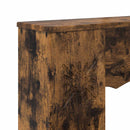 vidaXL Kandallókeret Füstös Tölgy 102 x 20 x 102 cm Szerelt Fa