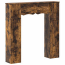 vidaXL Kandallókeret Füstös Tölgy 102 x 20 x 102 cm Szerelt Fa