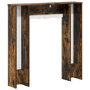 vidaXL Kandallókeret Füstös Tölgy 102 x 20 x 102 cm Szerelt Fa